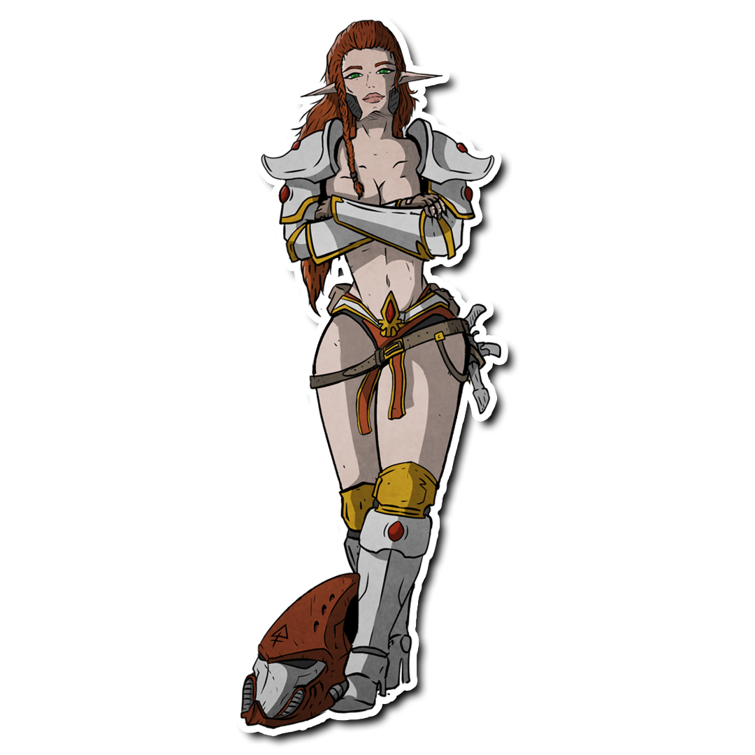Premium Vinyl Stickers - Space Elves - Sexy