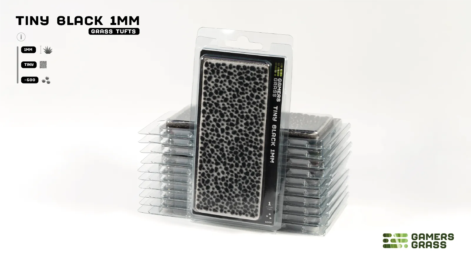 Gamers Grass | Tiny Tufts | Black (1mm)