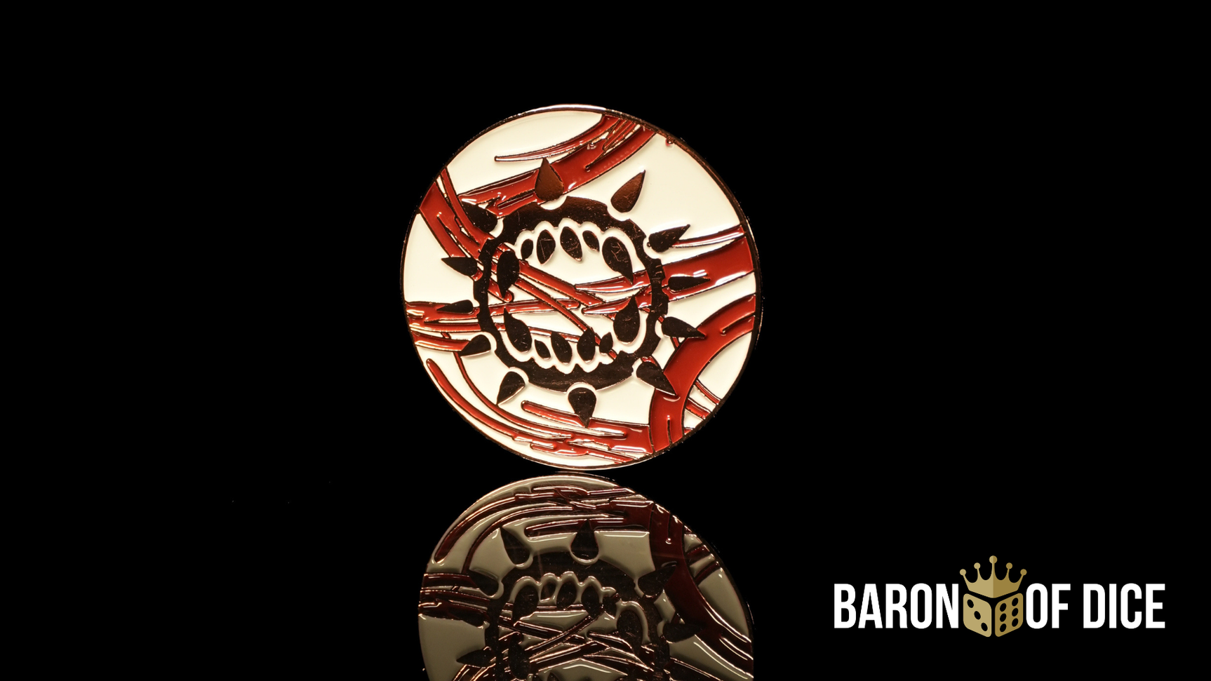 40mm Baron's Coin™ | Carnage | White
