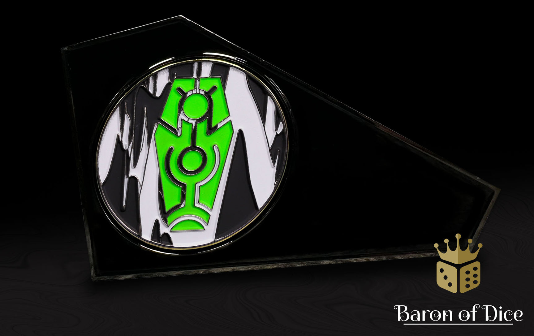 3" Metal Movement Gauge | Green Coffin | Baron Coin™ Compatible