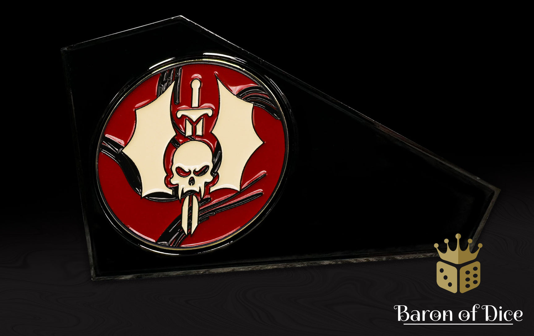 3" Metal Combat Gauge | Cursed Vampire | Baron Coin™ Compatible