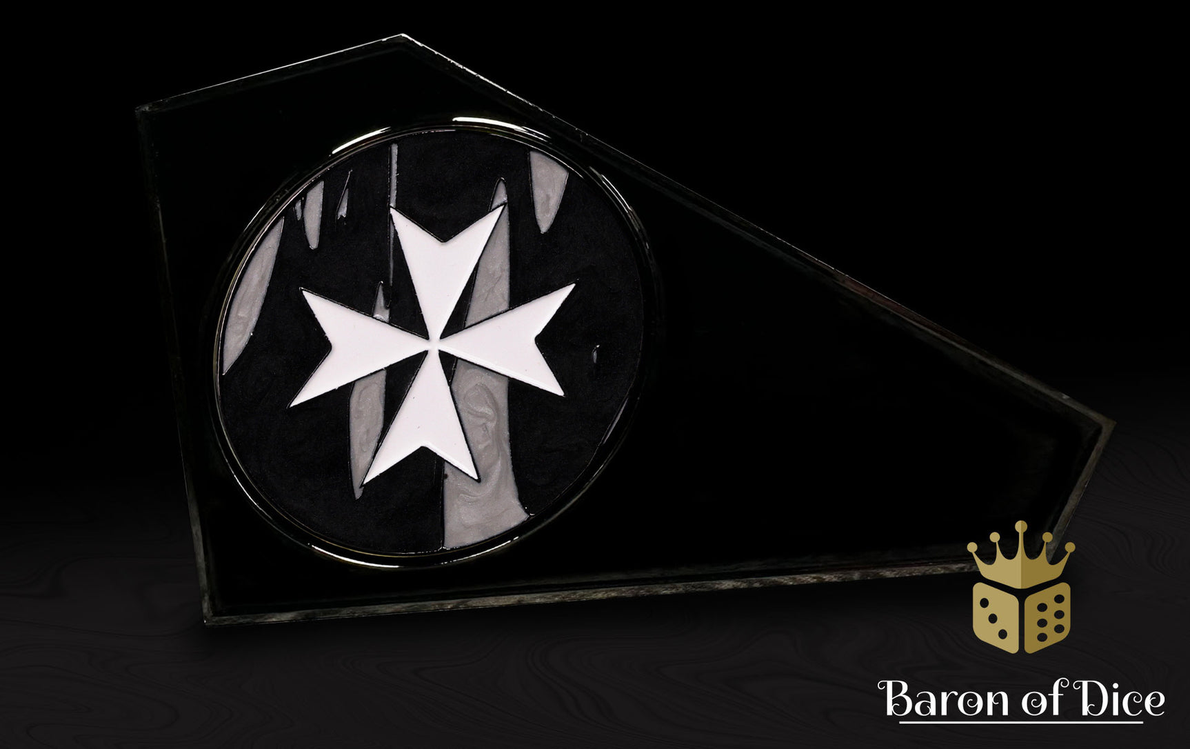 Metal Combat Gauge | Baron Coin™ Compatible | Knights Templar | Black