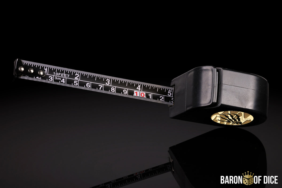 Wargaming Tape Measure | Baron's Coin™ Compatible | Skeleton Rising