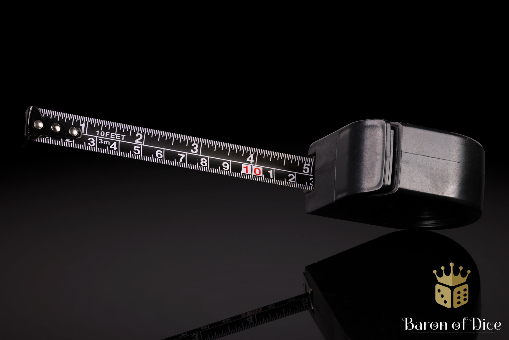 Wargaming Tape Measure | Baron's Coin™ Compatible | Omega