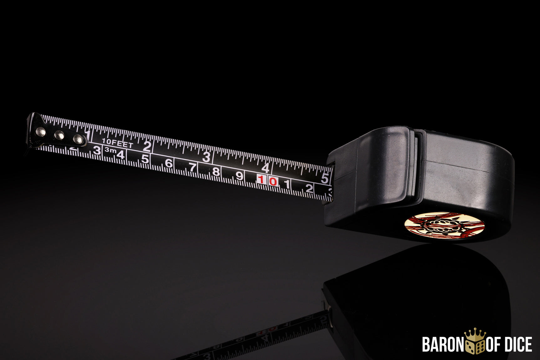 Wargaming Tape Measure | Baron's Coin™ Compatible | Carnage | White