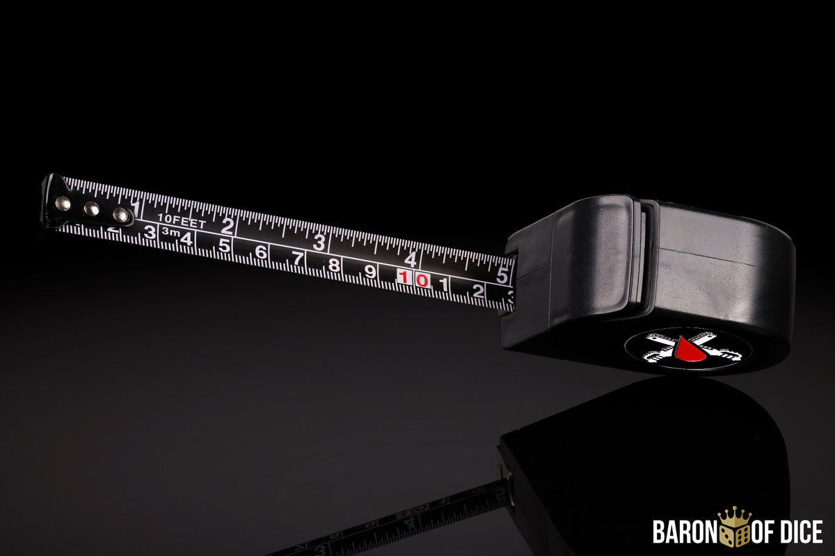 Chain Blades | Wargaming Tape Measure | Baron's Coin™ Compatible