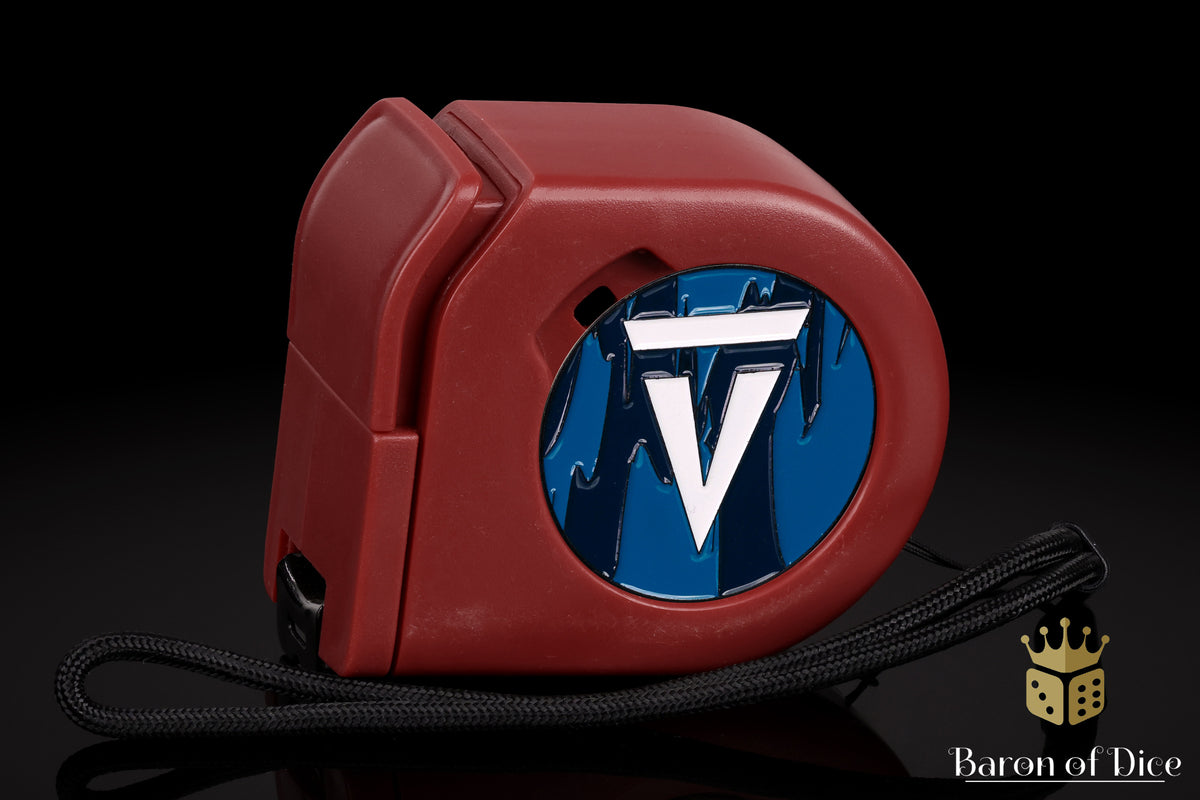 Vanguard Tactics | Dark Blue | Wargaming Tape Measure | Baron's Coin™ Compatible