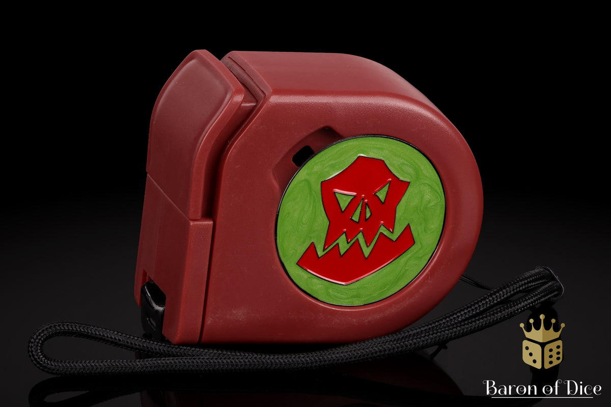 Orc | Red | Wargaming Tape Measure | Baron's Coin™ Compatible