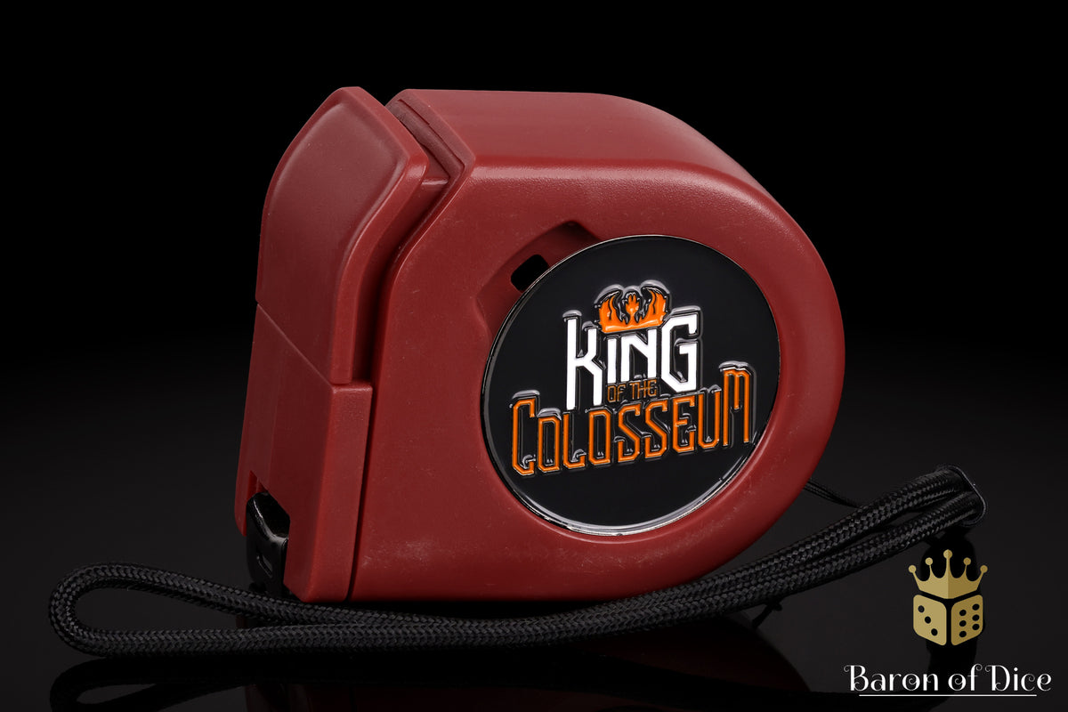 King of the Colosseum | Wargaming Tape Measure | Baron's Coin™ Compatible