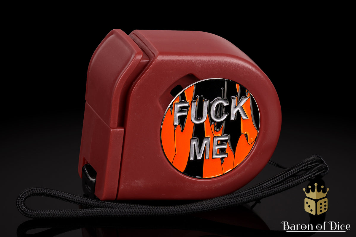 F**k Me | Silver | Wargaming Tape Measure | Baron's Coin™ Compatible