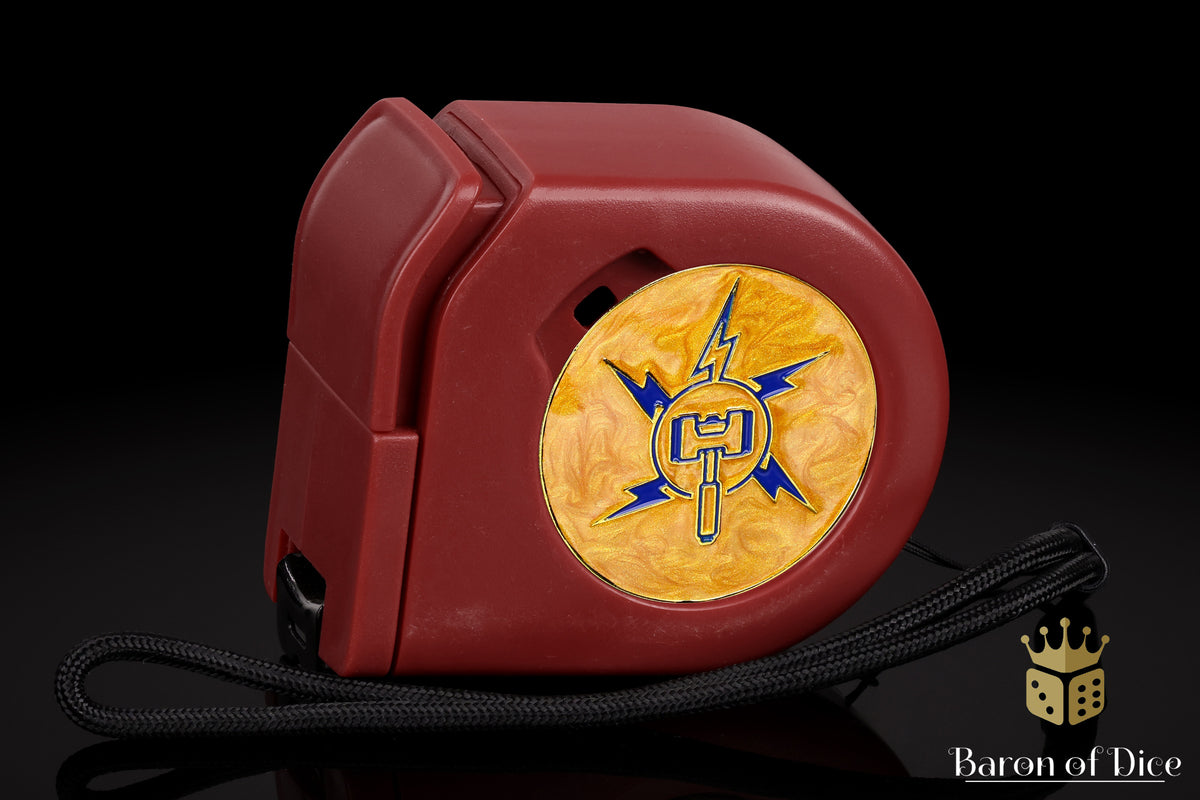 Lightning Hammer | Wargaming Tape Measure | Baron's Coin™ Compatible