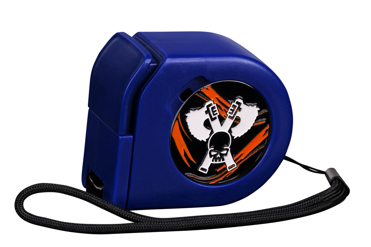 Skull Grinders | Black Lava | Wargaming Tape Measure | Baron's Coin™ Compatible