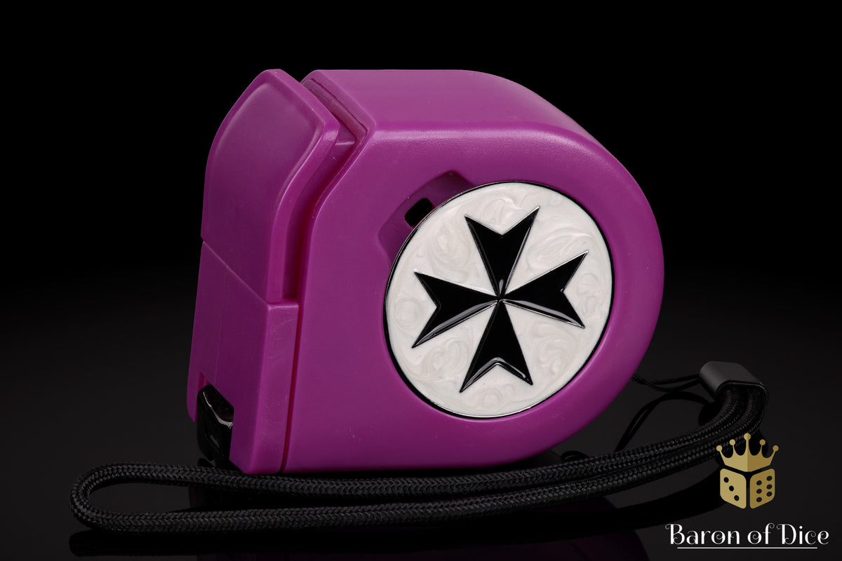 Templar | White | Wargaming Tape Measure | Baron's Coin™ Compatible