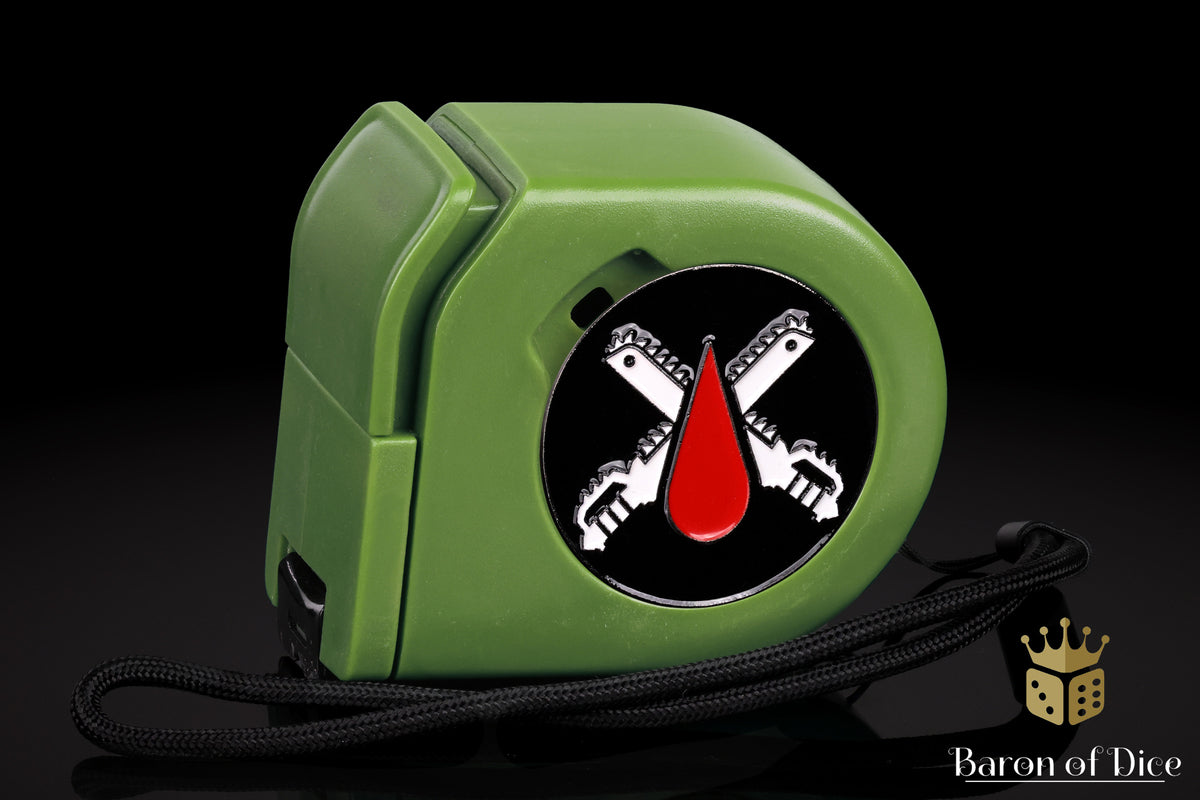 Chain Blades | Wargaming Tape Measure | Baron's Coin™ Compatible