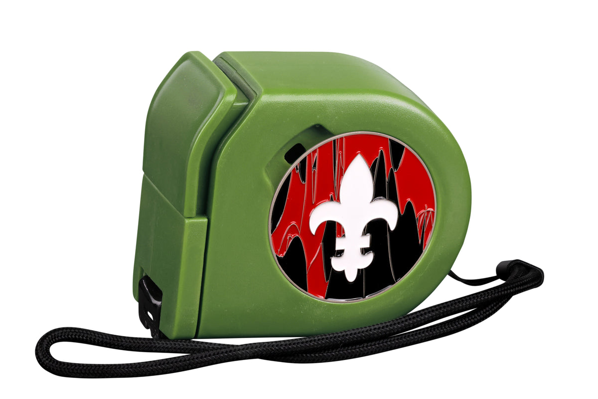 Fleur De Lis | Red | Wargaming Tape Measure | Baron's Coin™ Compatible