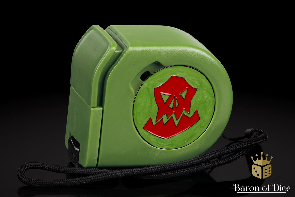 Orc | Red | Wargaming Tape Measure | Baron's Coin™ Compatible