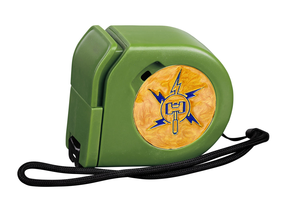 Lightning Hammer | Wargaming Tape Measure | Baron's Coin™ Compatible
