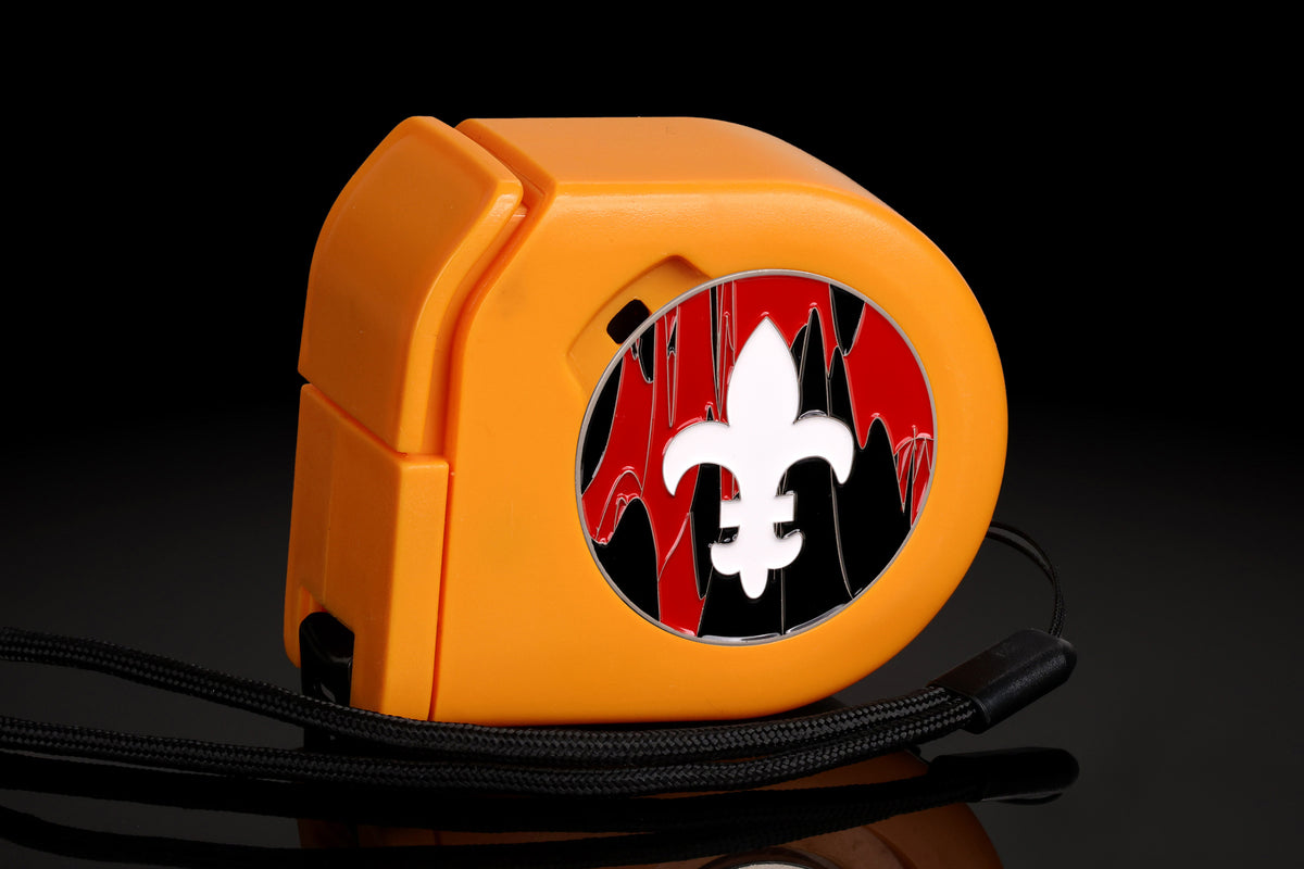 Fleur De Lis | Red | Wargaming Tape Measure | Baron's Coin™ Compatible