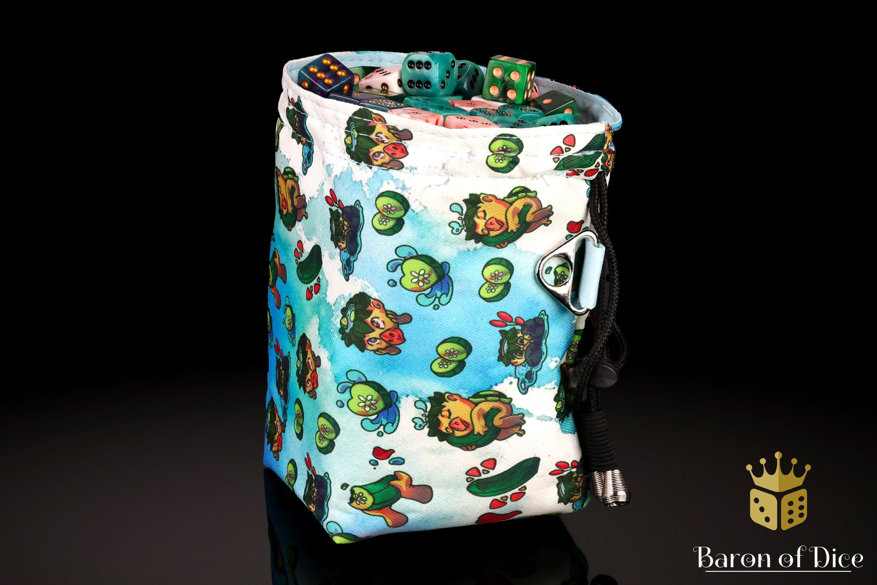 Cucumber Turtle | Luxury RPG Dice Bag | Large