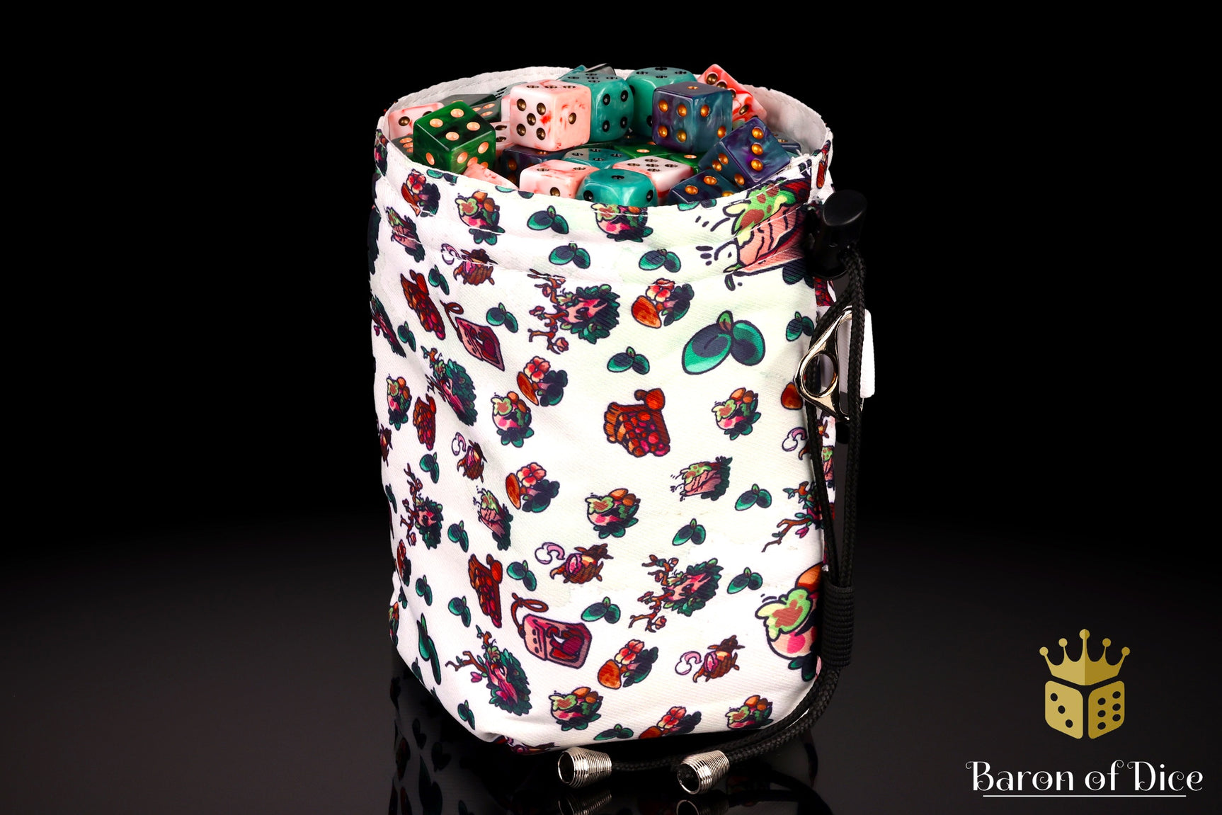 Woodland Beast | Spring | Luxury RPG Dice Bag | Large