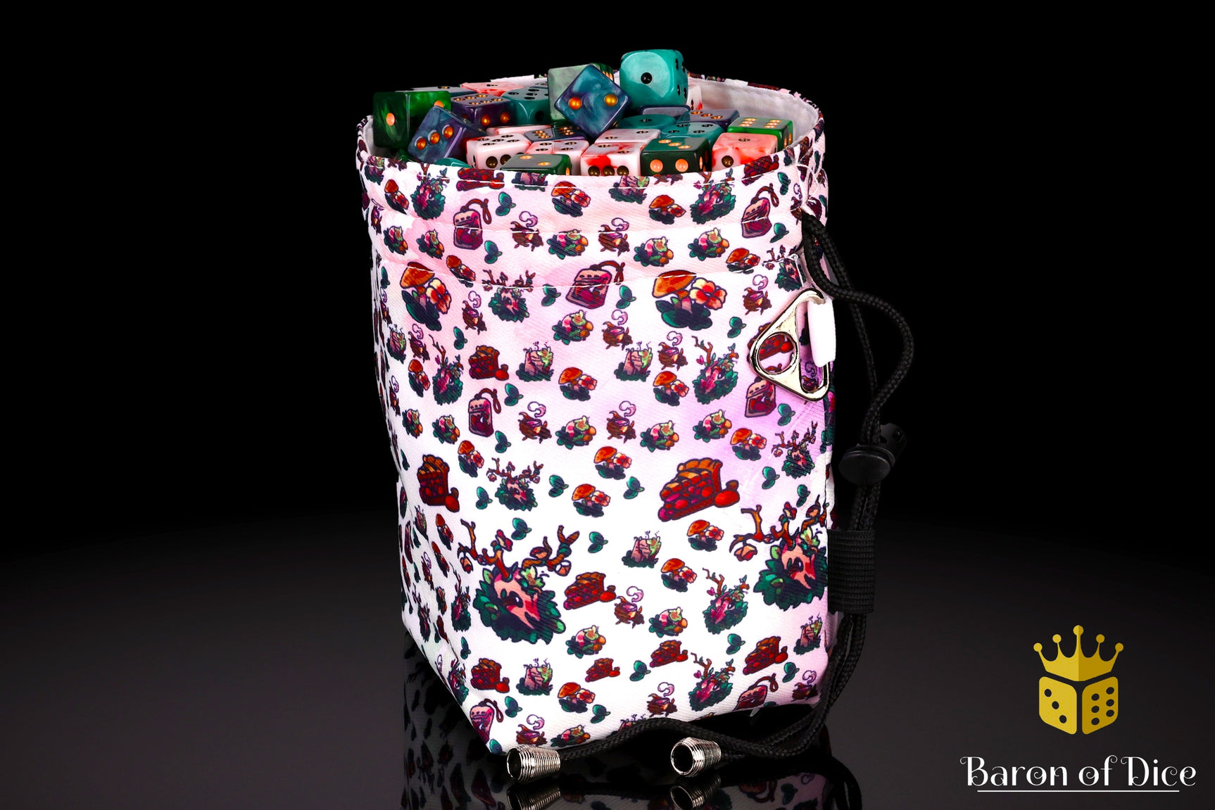 Woodland Beast | Spring | Luxury RPG Dice Bag | Large