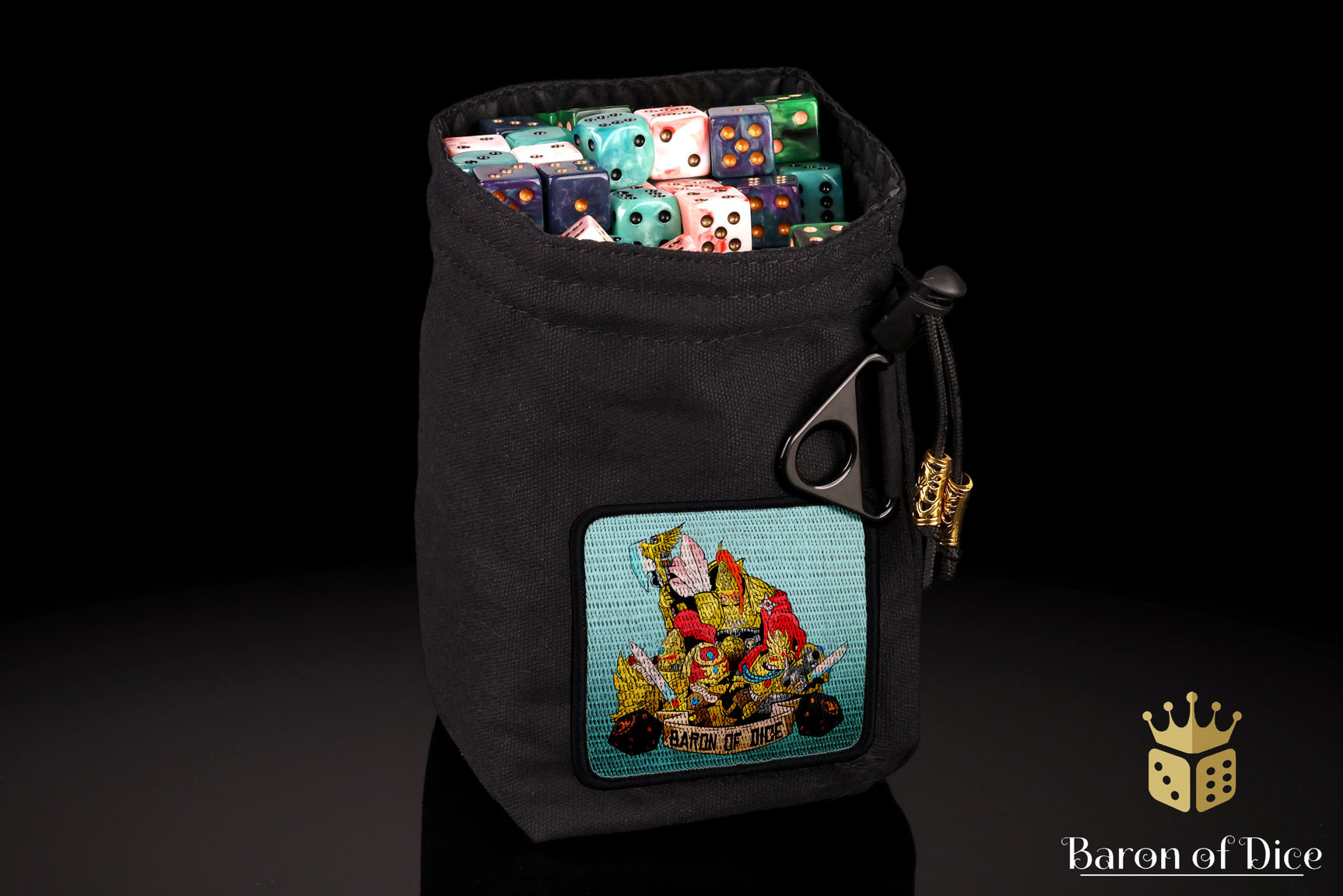 Baron's Dice Bag | Golden Warriors Velcro Patch
