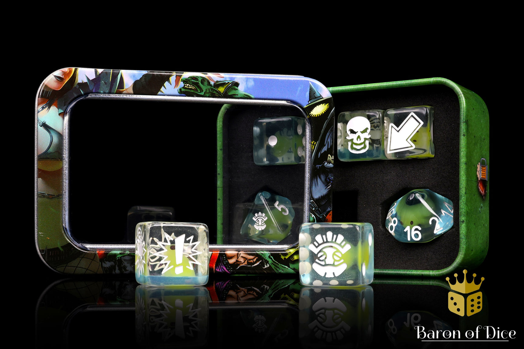 Spawning Pool - Bloody Football Dice (Set of 7)