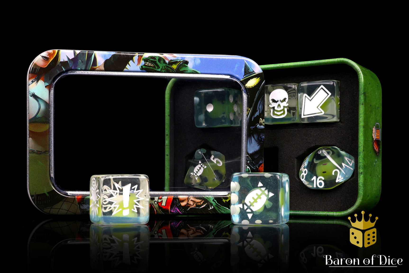 Spawning Pool - Bloody Football Dice (Set of 7)