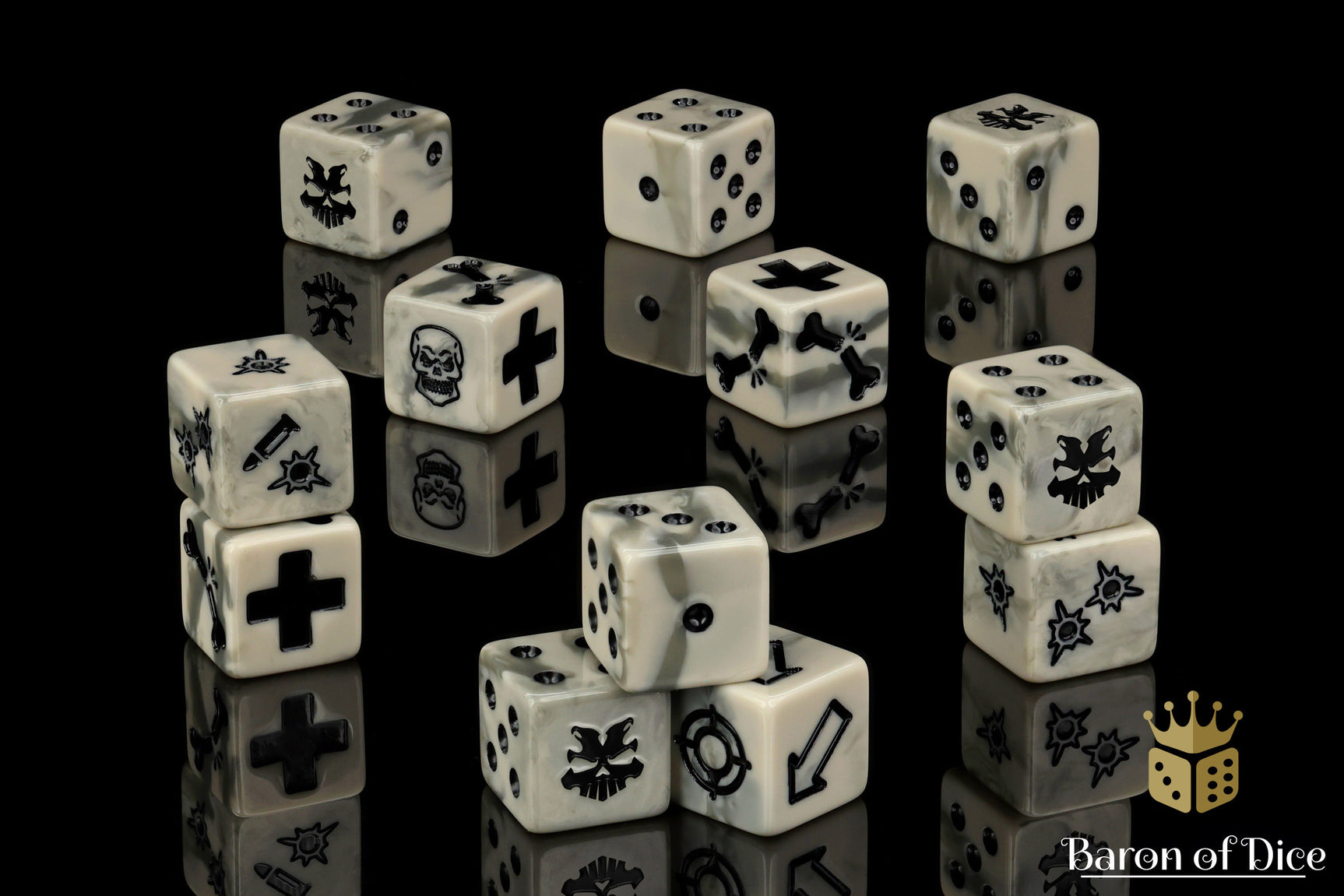 Ash Wasteland Dice - Skirmish Set