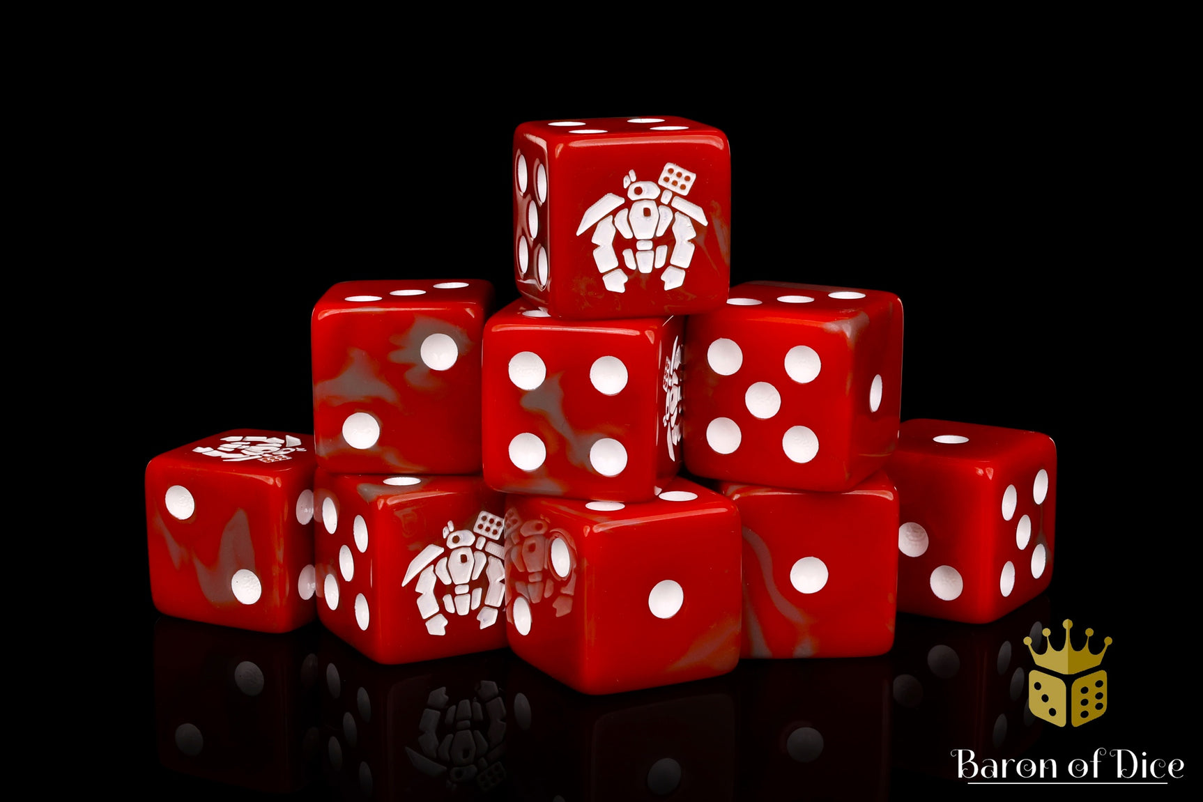 Crisis Robot Dice - Red
