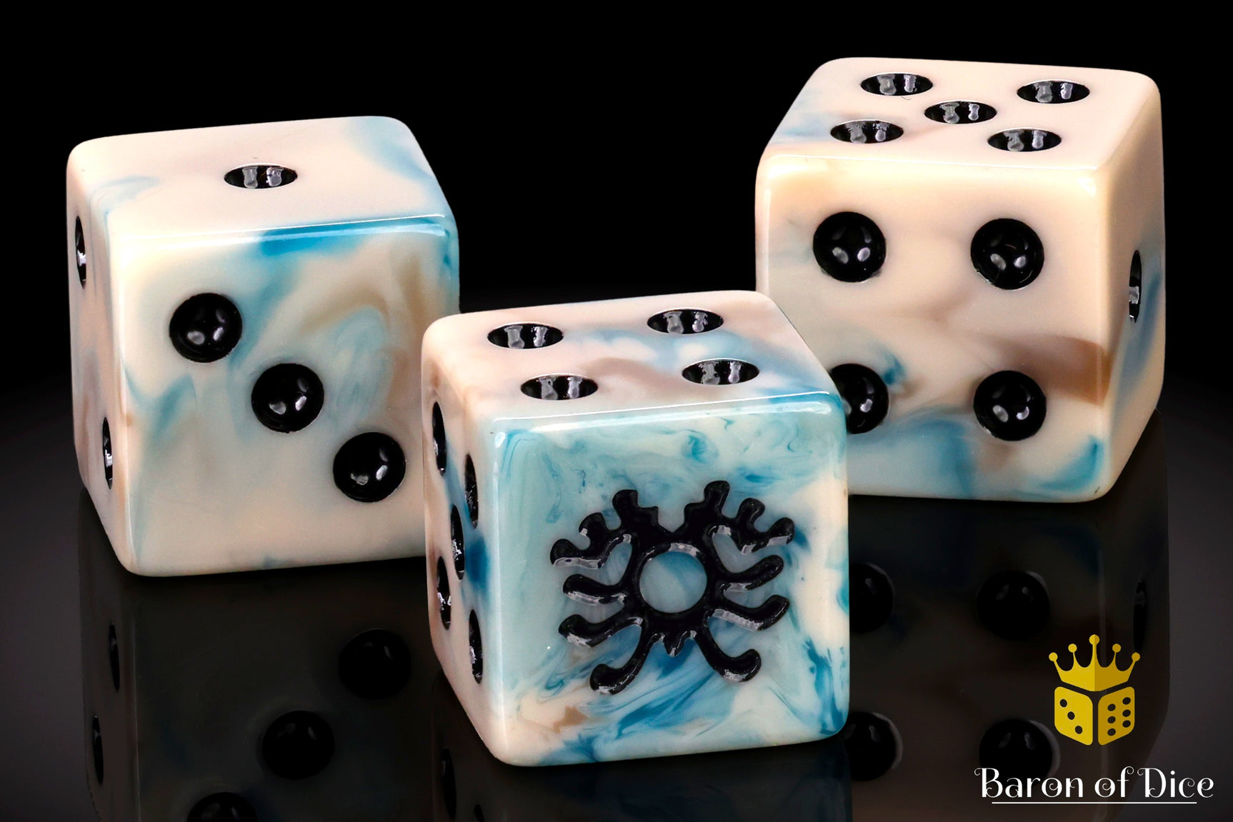Necromantic Skeleton Rune Dice