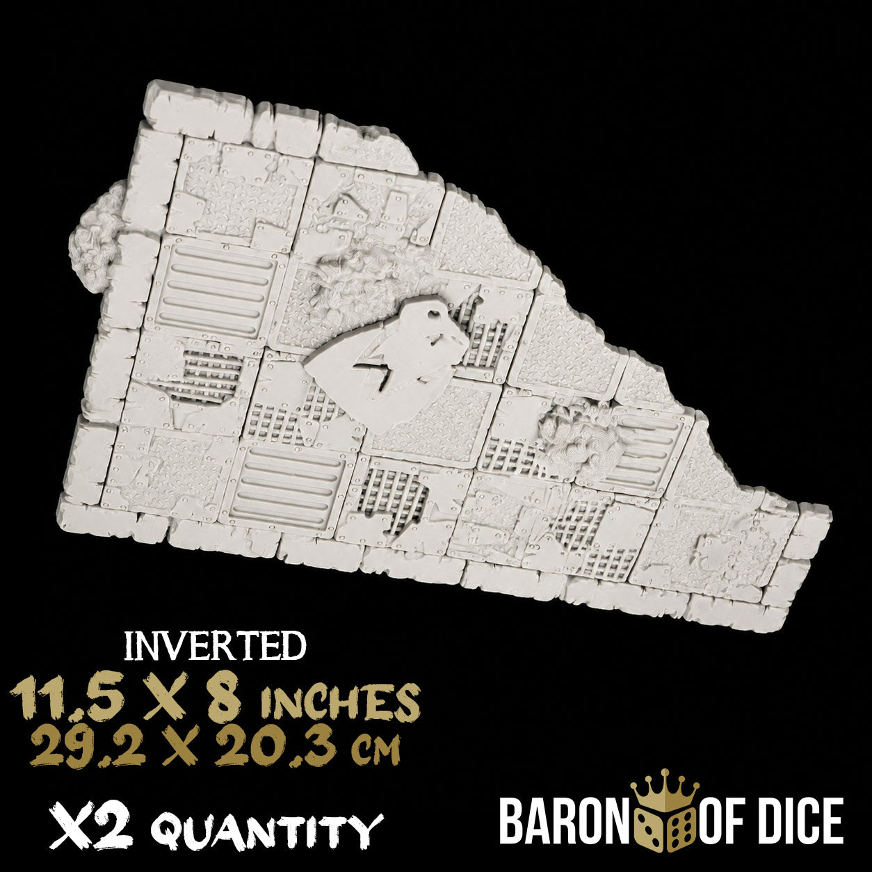 Orc Wreckers Template Set | 11e Terrain Template Set | Shipping Excluded