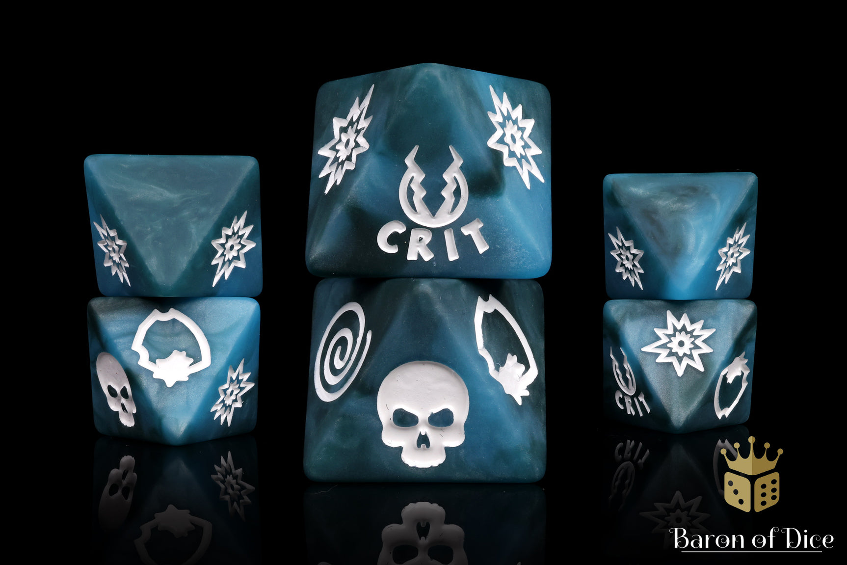 Moon Bolt D8 Dice Set