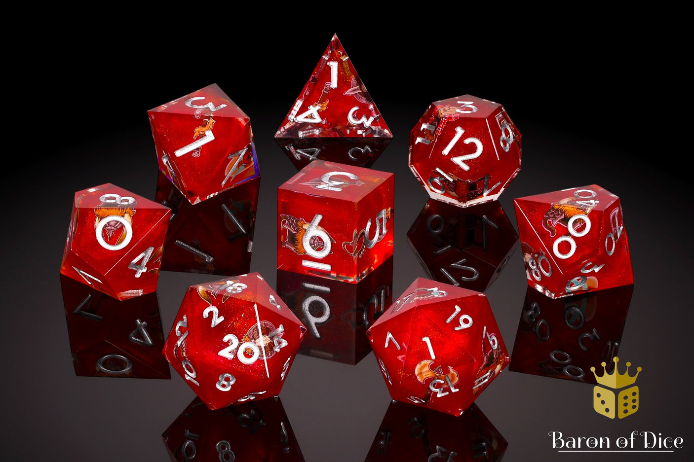 The Barbarian | 8-Piece RPG Set | Baron's Signature Series