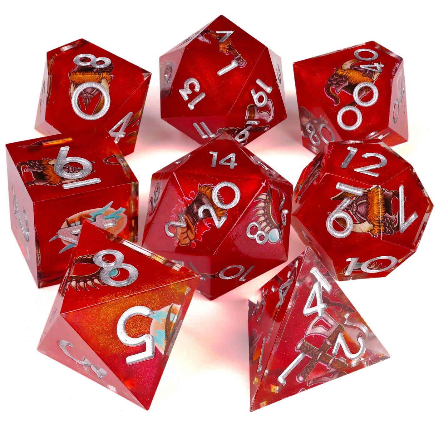 The Barbarian | 8-Piece RPG Set | Baron's Signature Series