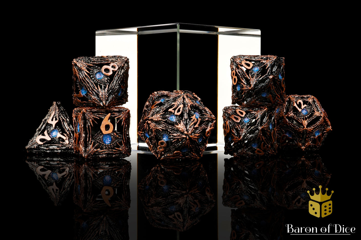 Maelstrom Metal RPG Dice Set | 7 Pieces