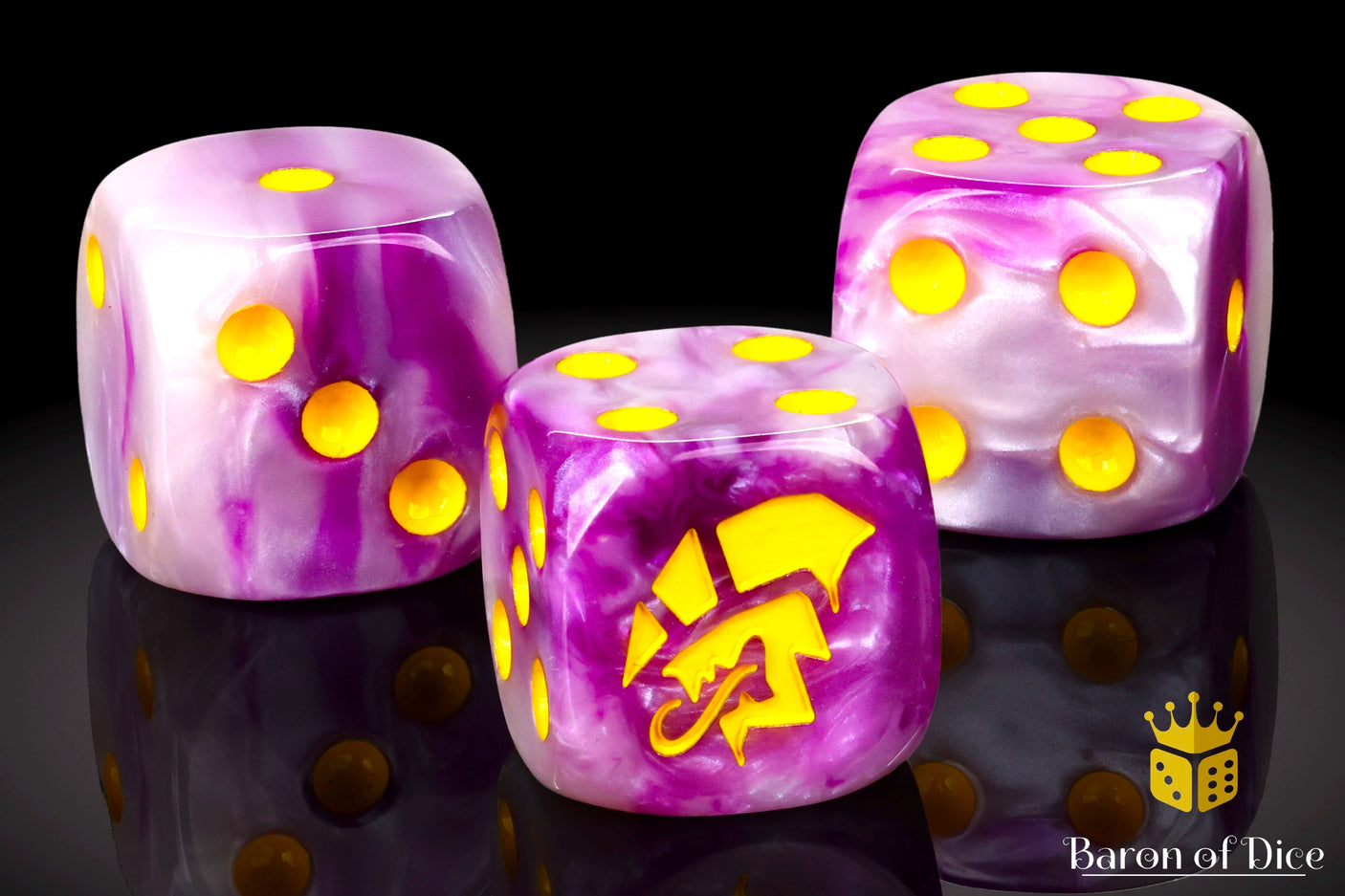 Alien Dice | Purple & Yellow