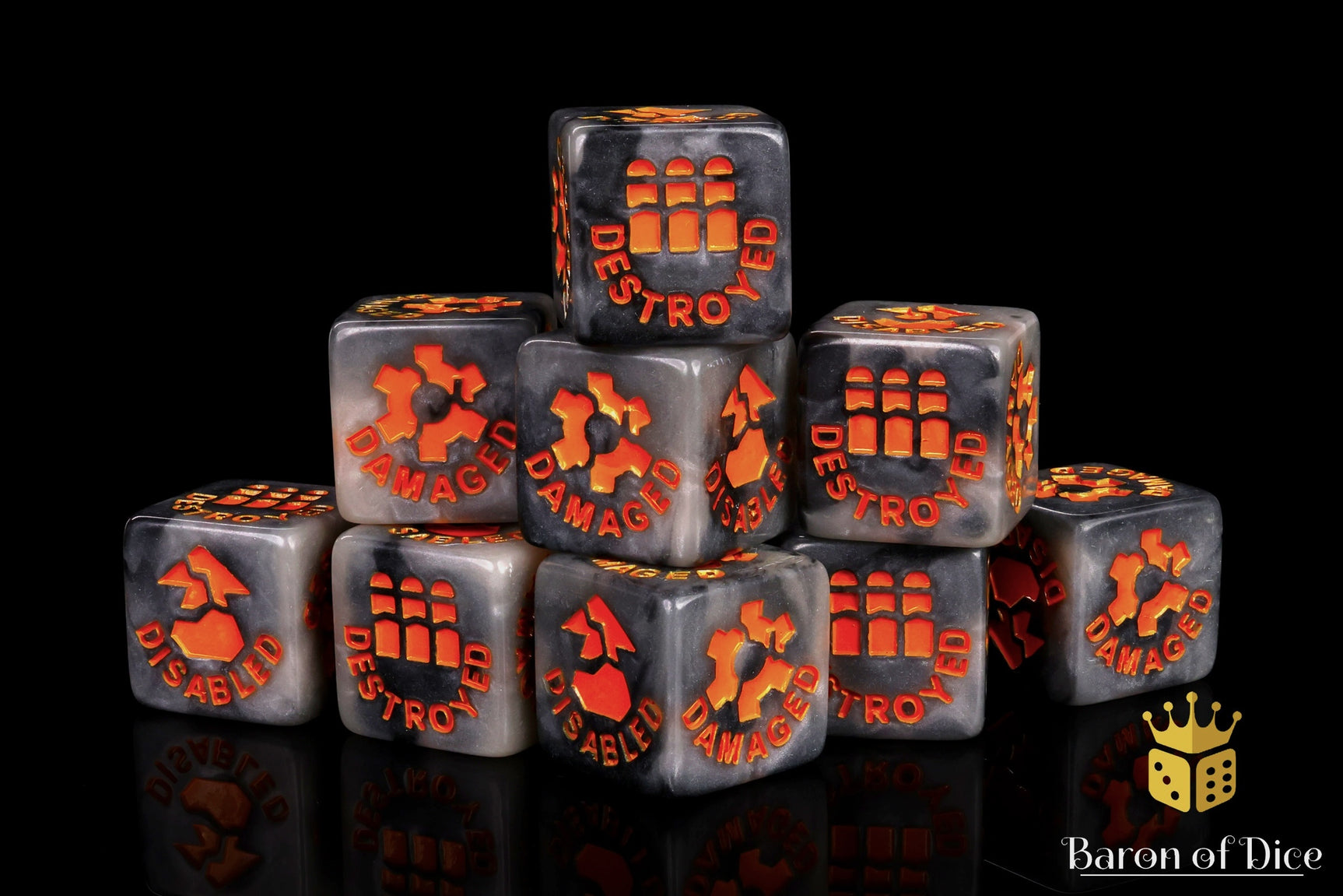 Smoke Vehicle Damage Dice - Legion Compatible