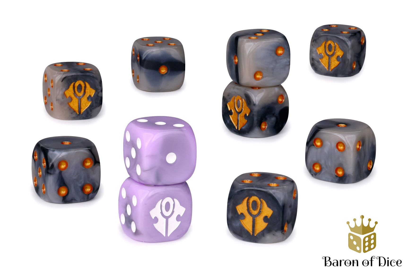 Warmachine: Dusk House Kallyss Official Dice Set