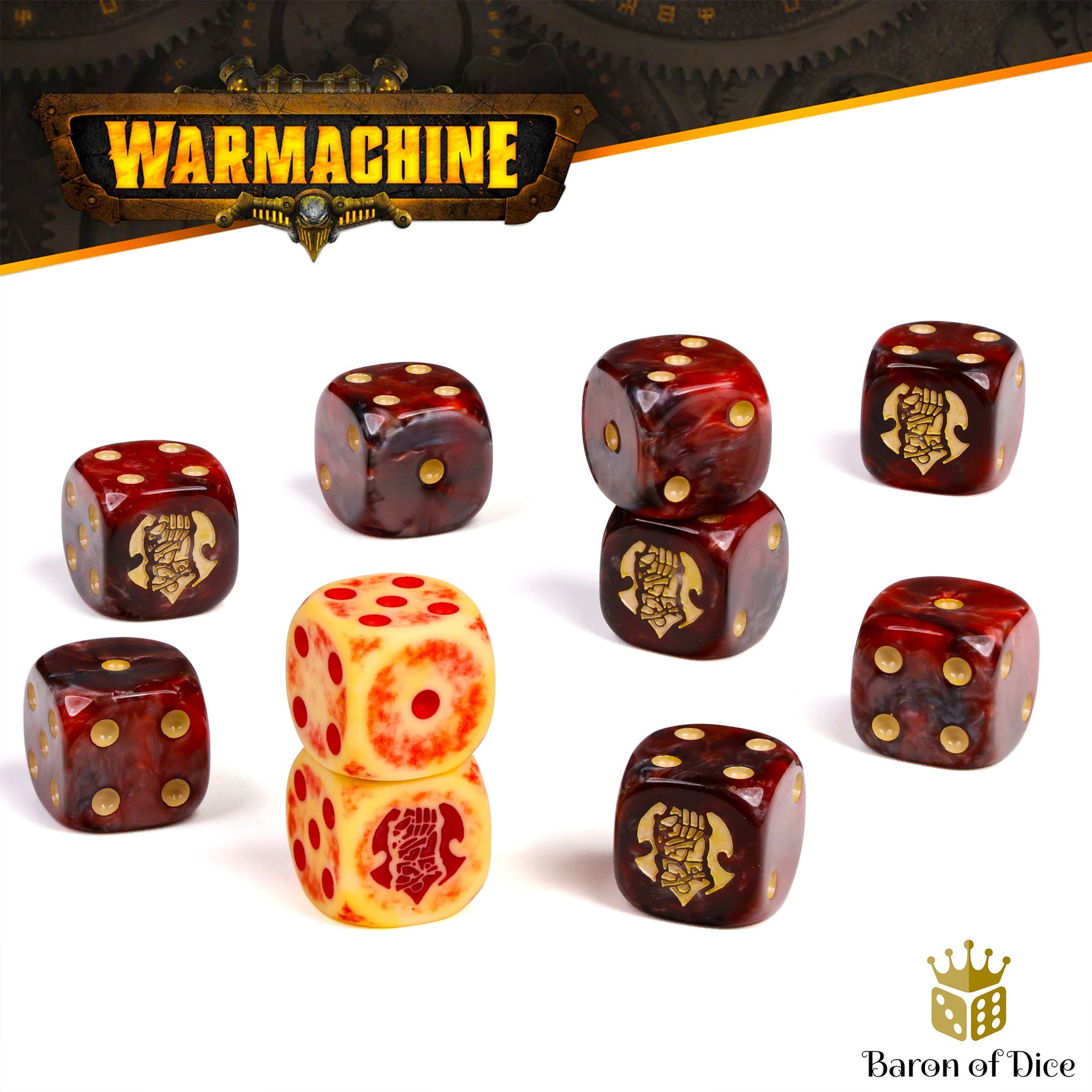 Warmachine: Khador, Old Umbrey Official Dice Set