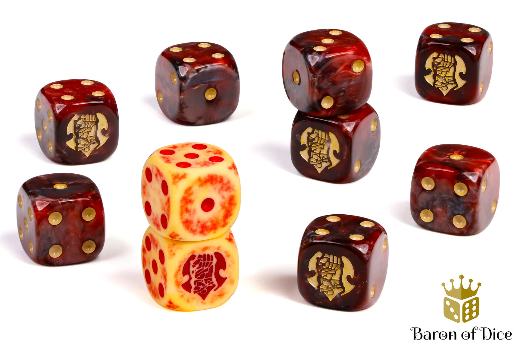 Warmachine: Khador, Old Umbrey Official Dice Set