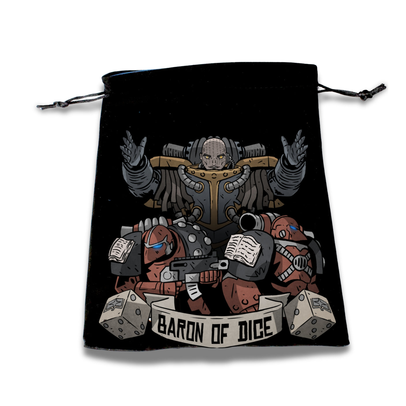 Flaming Book | Premium Dice Bag