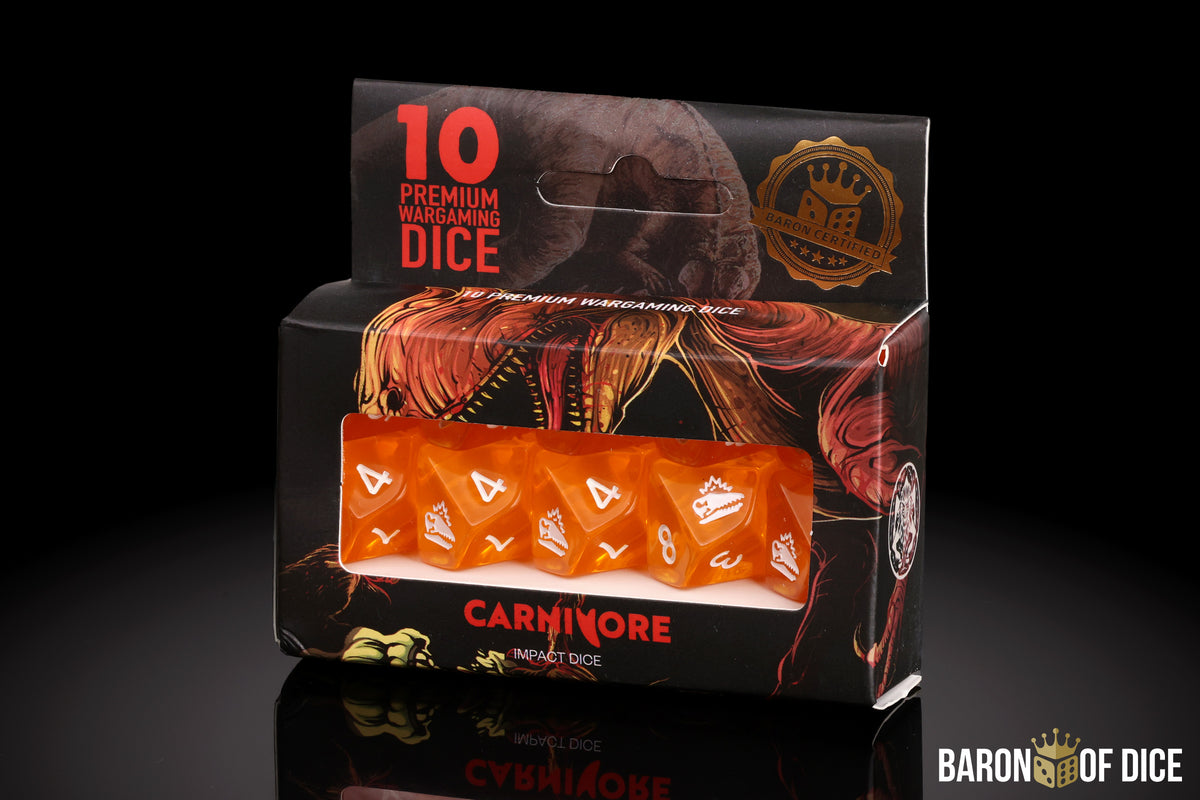 Amber | Carnivore | Official Dice Set | Buer Games