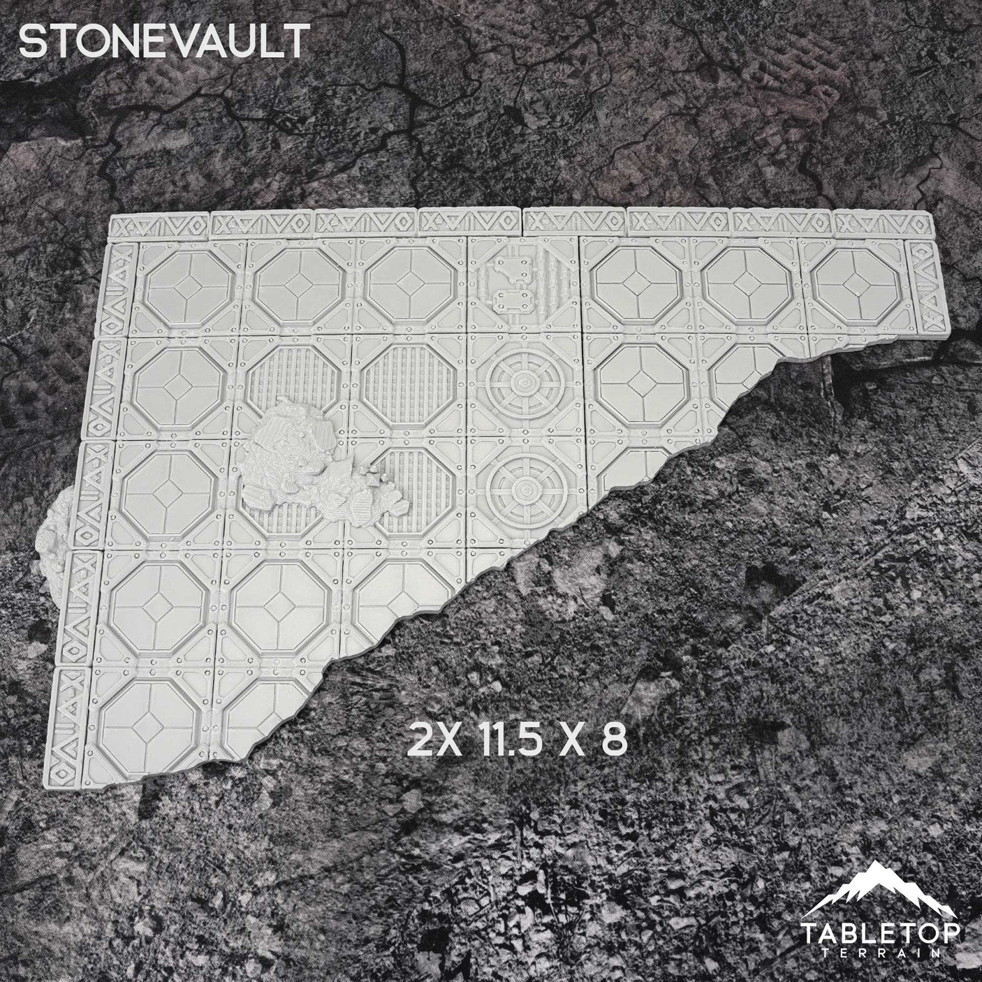 Tabletop Terrain Accessory 11e Stonevault Template Set
