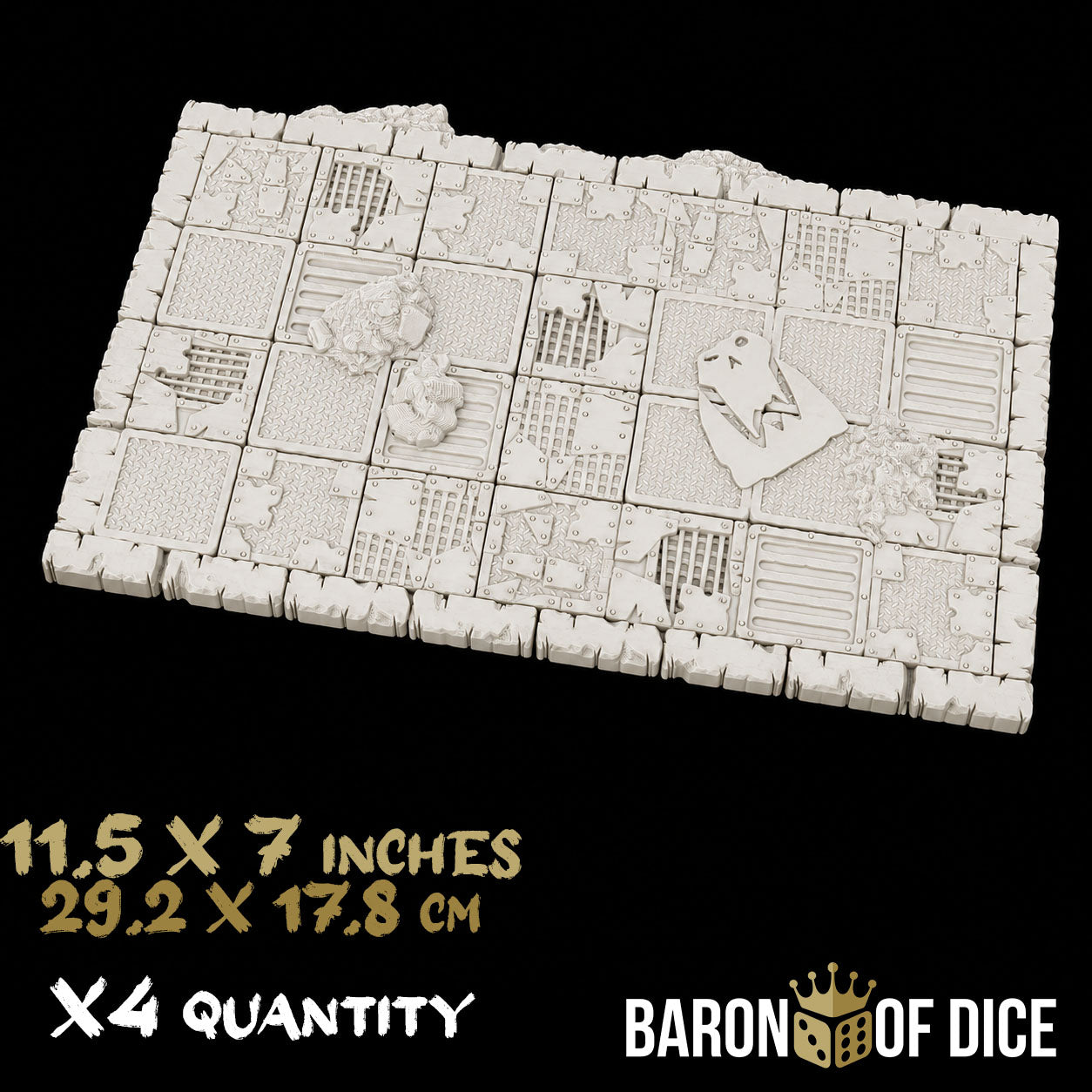 Orc Wreckers Template Set | 11e Terrain Template Set | Shipping Excluded