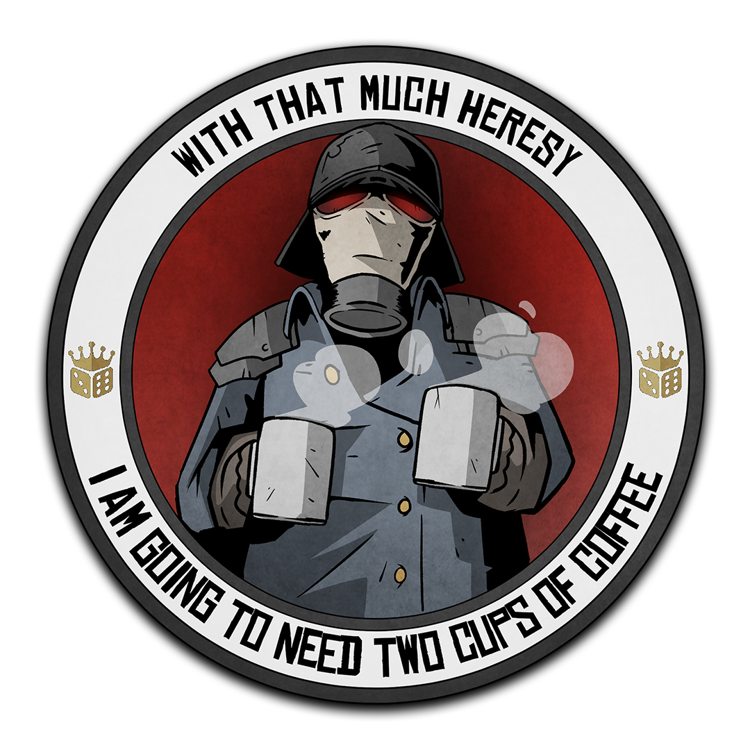 Premium Vinyl Stickers - Two Cups For Heresy