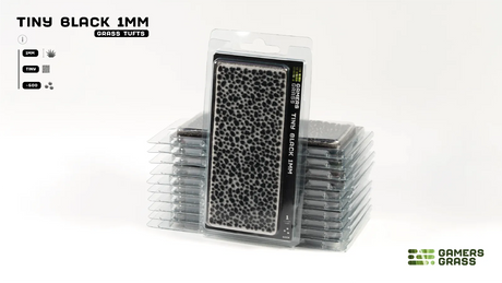 Gamers Grass | Tiny Tufts | Black (1mm)