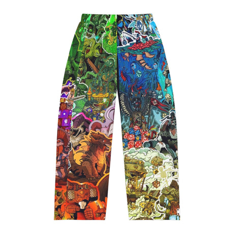 Men's Colorful Fantasy Adventure Pajama Pants - Perfect for Cozy Nights and Fun Days