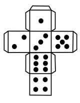 Paper Dice Template - Recycled Edition