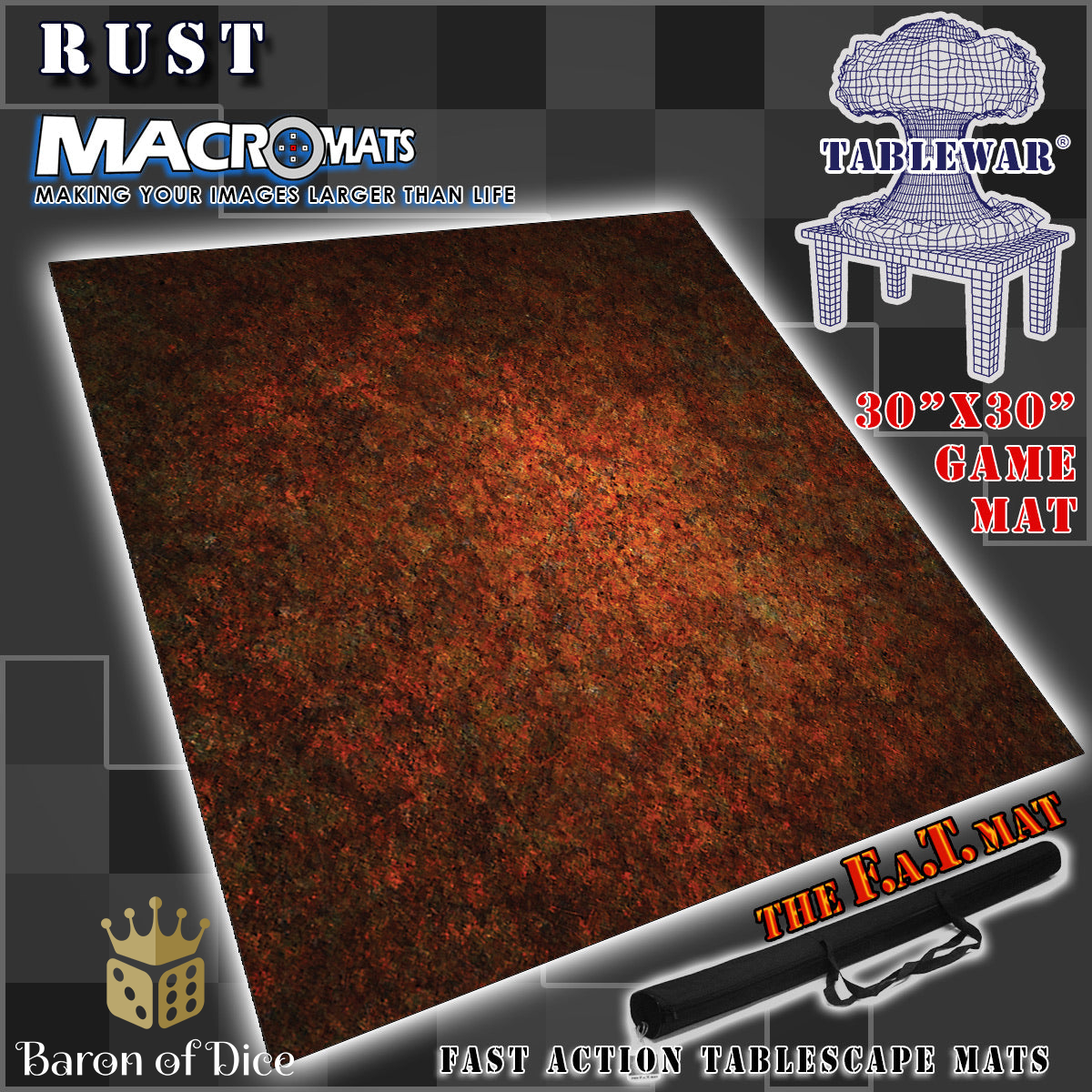 30x30" 'Rust' MacroMat